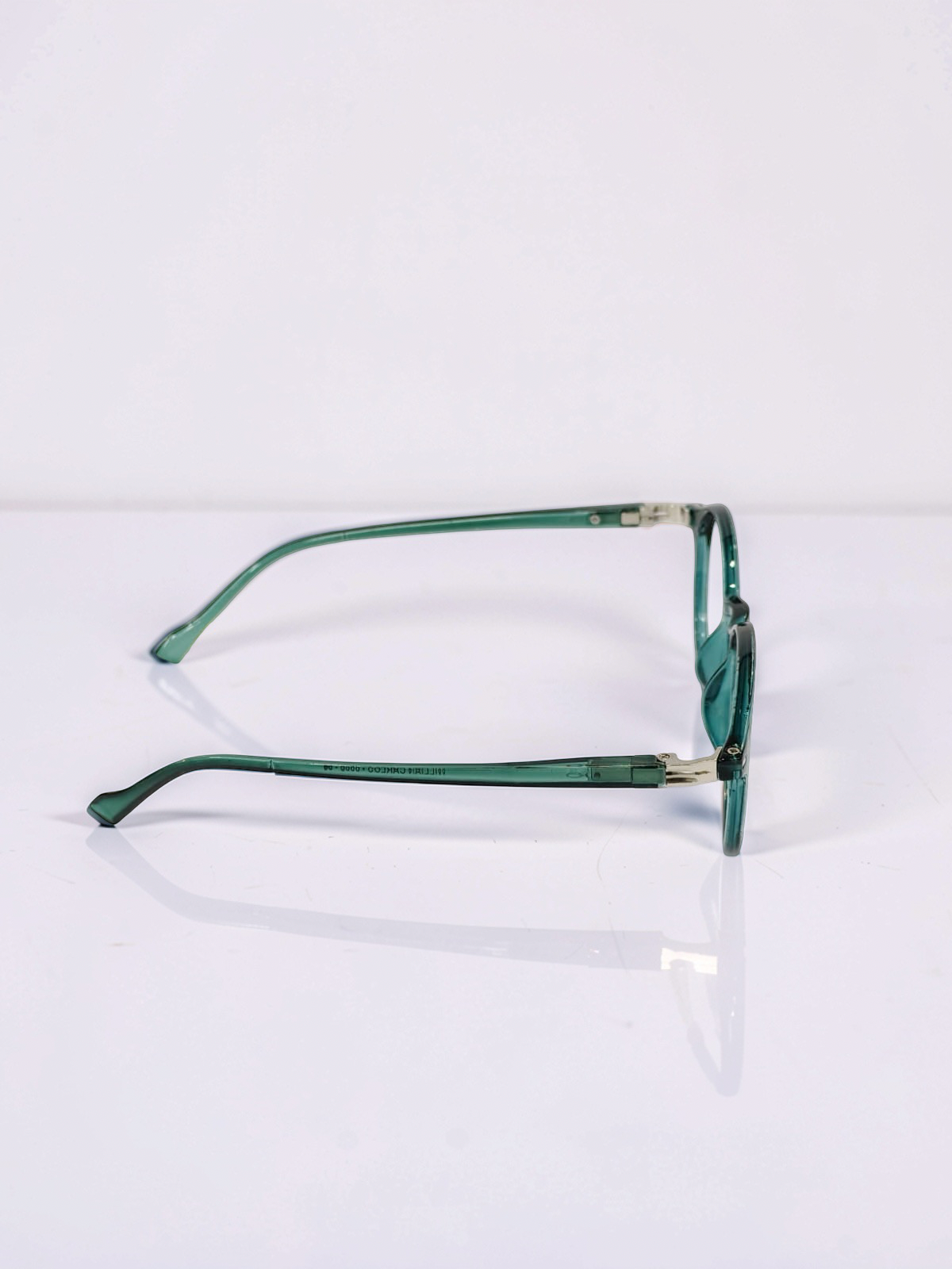 Round Deep Teal Green Optical Frame – Flexible Unisex