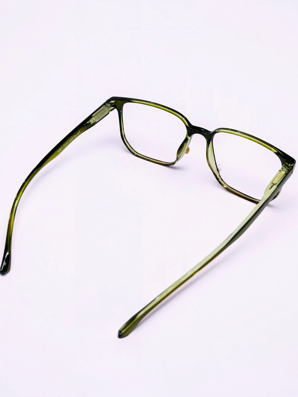 Olive Green Gradient Square Optical Frame – Flexible Unisex