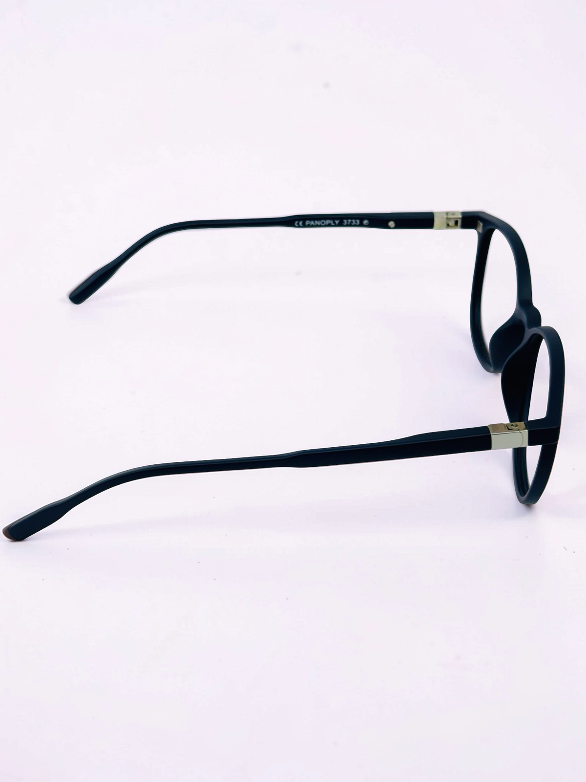 Clip-On Sunglasses - Panoply 3733 | Matte Navy Blue | Round | Medium Fit