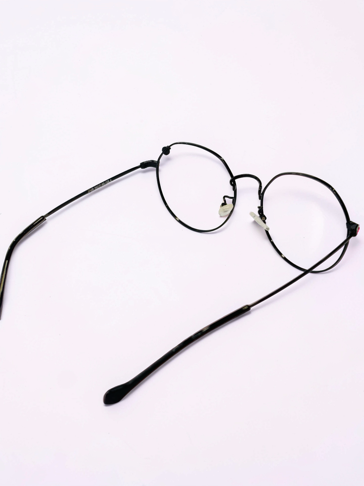 Ladies’ Black Round Stainless Steel Frame – Large Fit