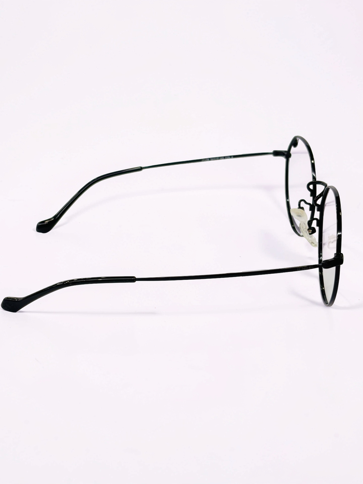 Ladies’ Black Round Stainless Steel Frame – Large Fit