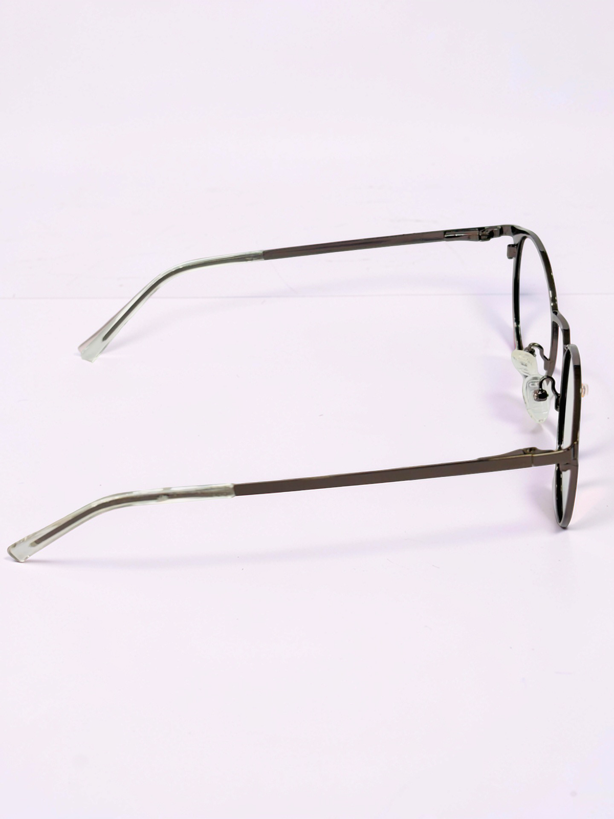 Black & Gunmetal Round Stainless Steel Frame – Unisex
