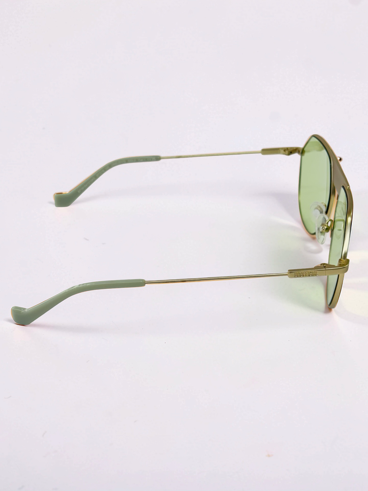 Prescription Sunglasses – Green Tint Geometric