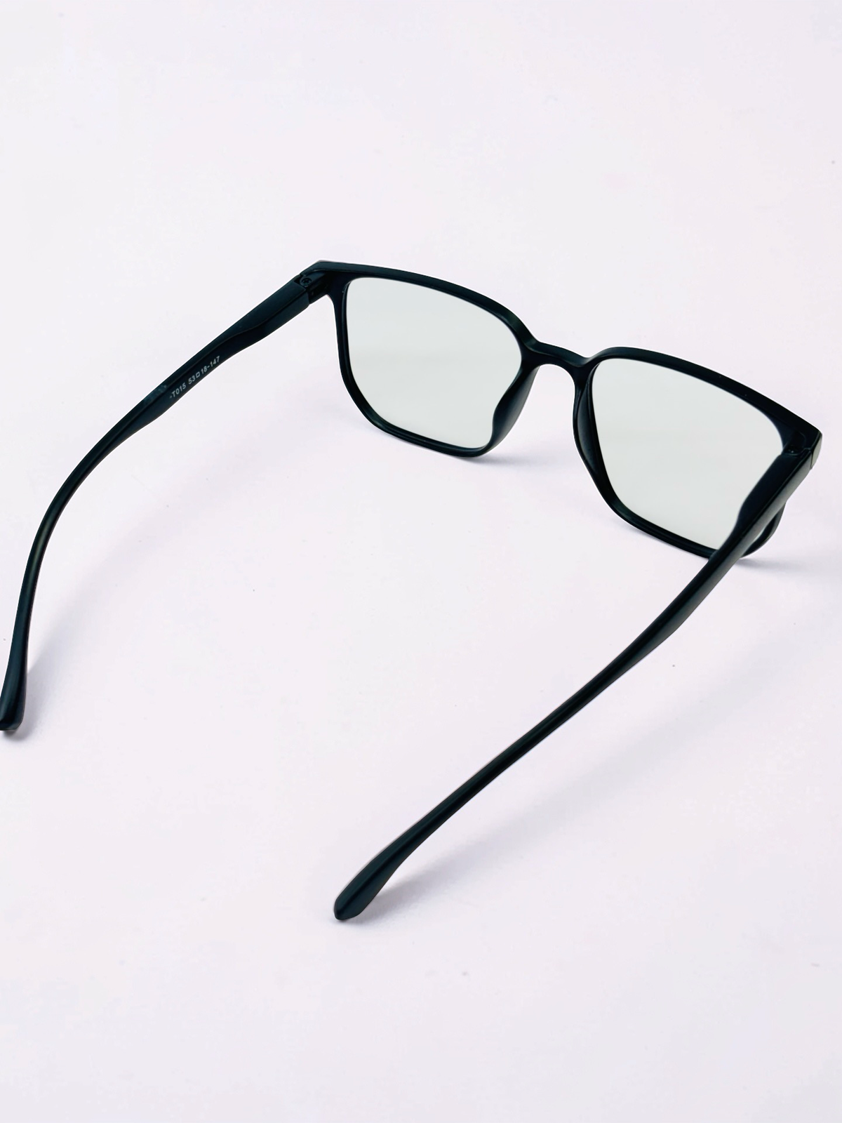 Matte Black Square Optical Frame – Flexible Unisex