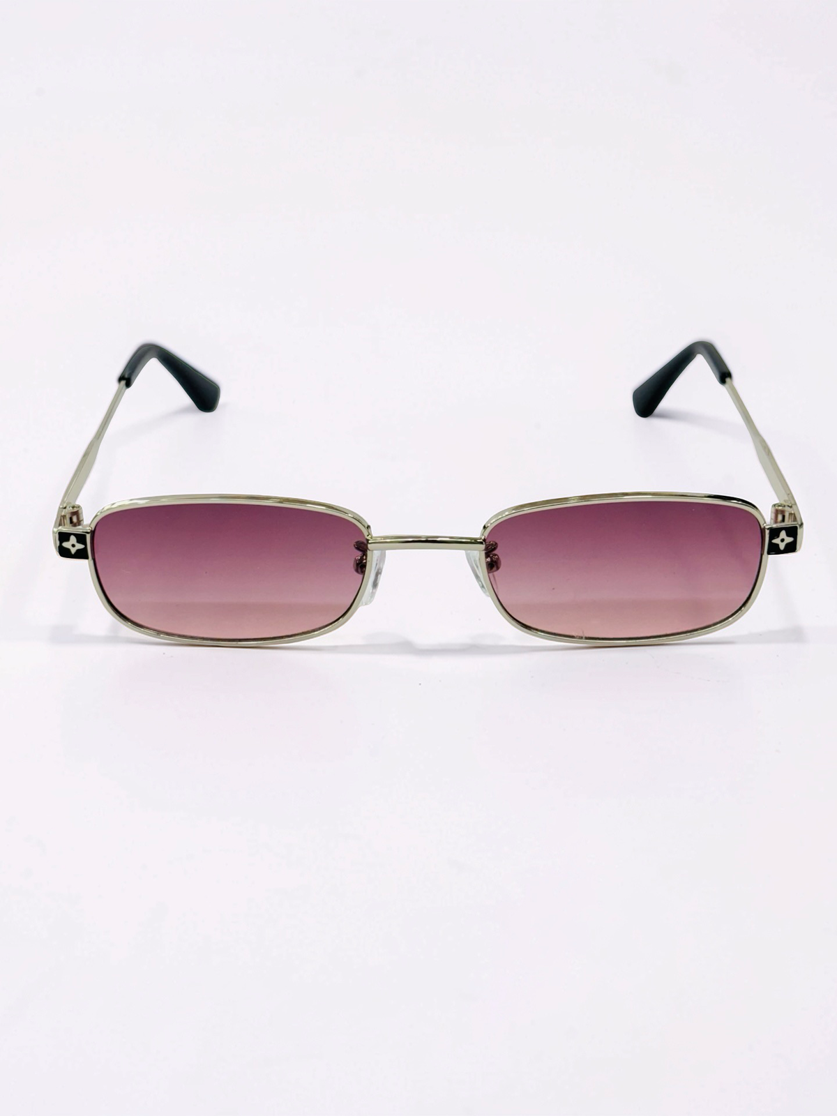 Prescription Sunglasses – Rose Pink Slim Rectangular Monogram