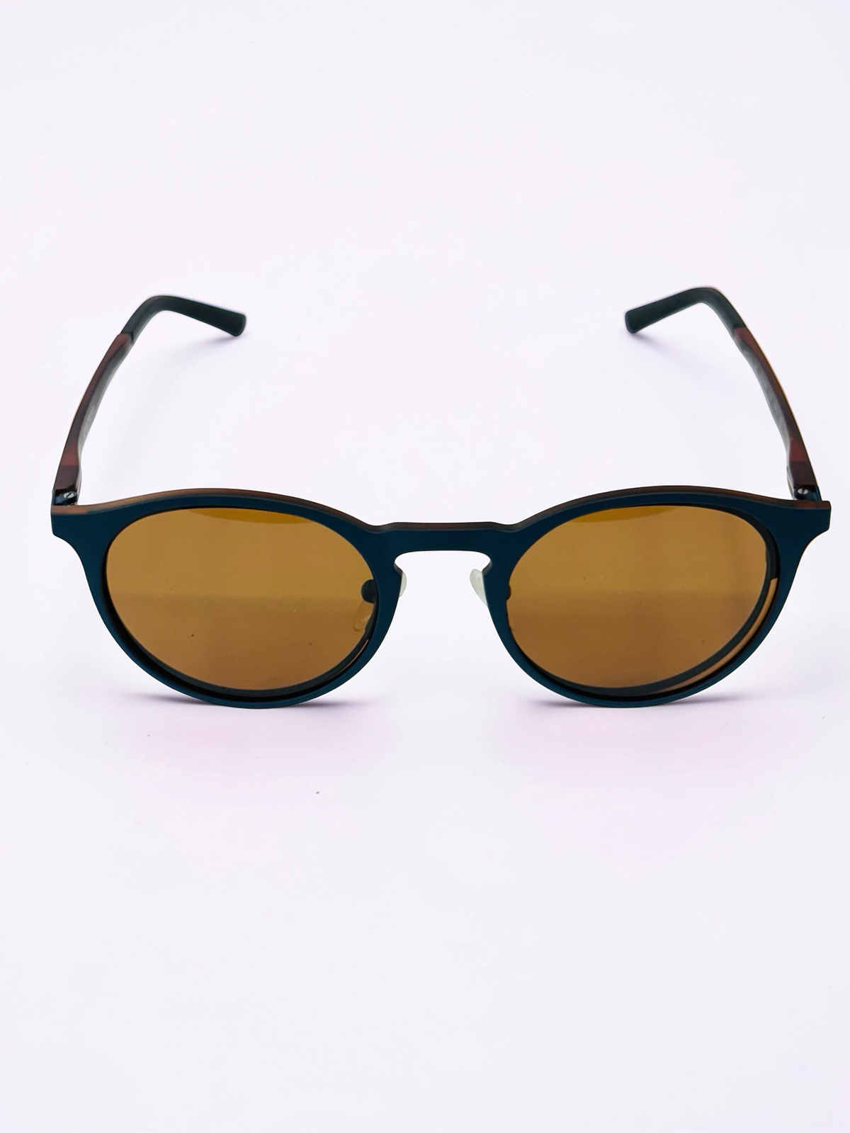 Clip-On Sunglasses | Teal & Tortoise | Round | Medium Fit