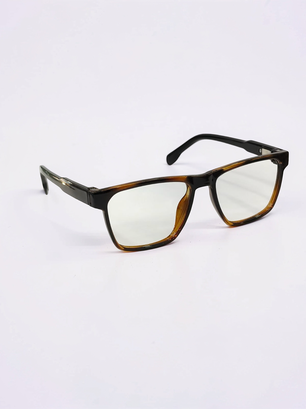 Dark Tortoise Rectangle Optical Frame