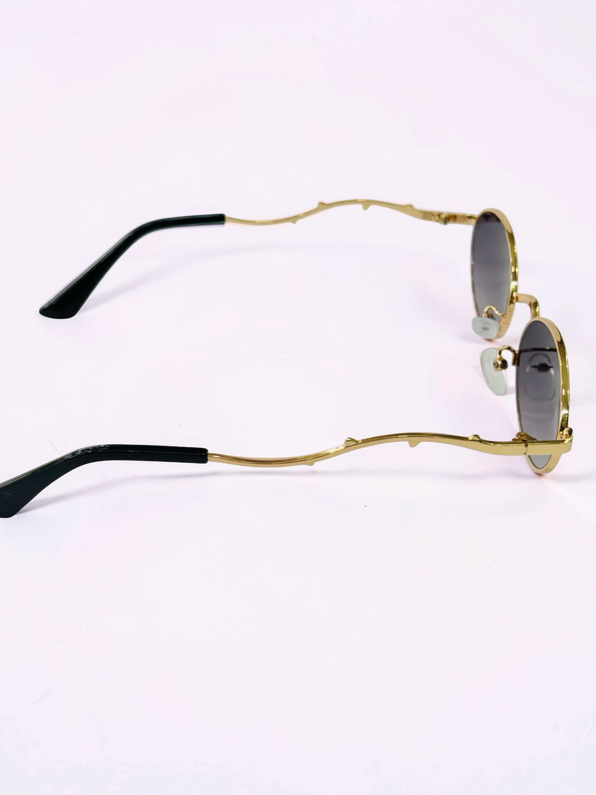 Unisex Oval Prescription Sunglasses – Gold & Grey Gradient