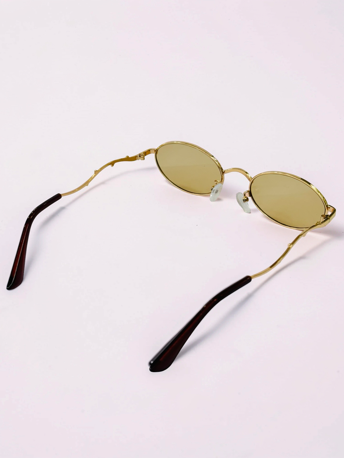 Unisex Oval Prescription Sunglasses – Gold