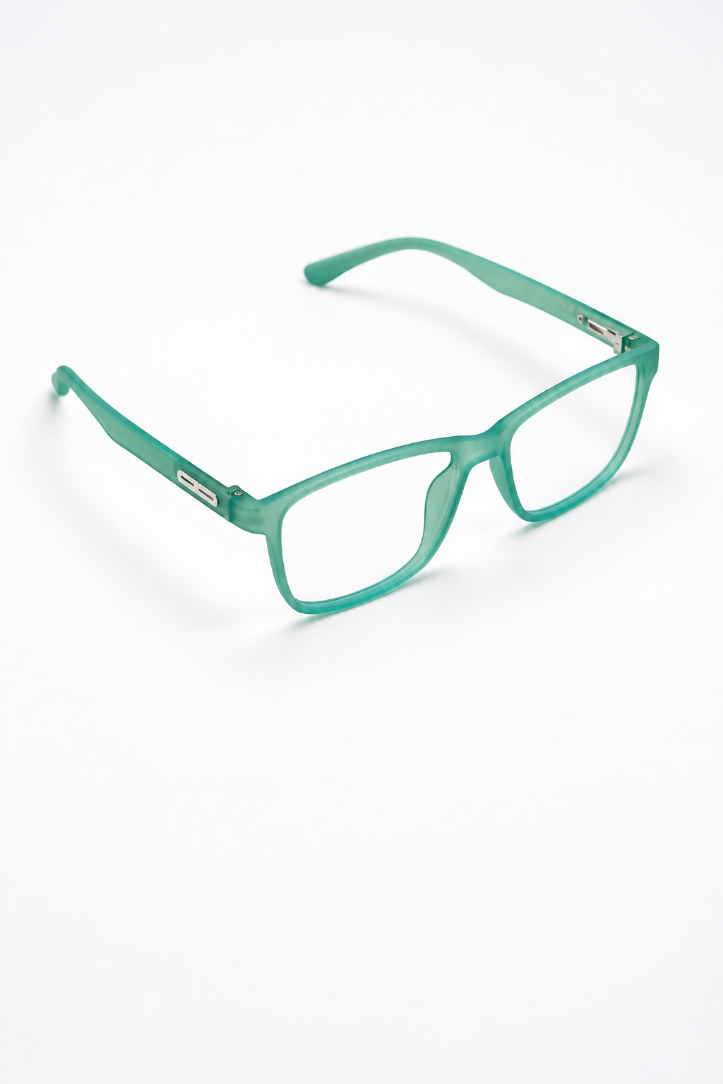 Flexible Rectangle Eyeglasses – Teal (Medium Fit)
