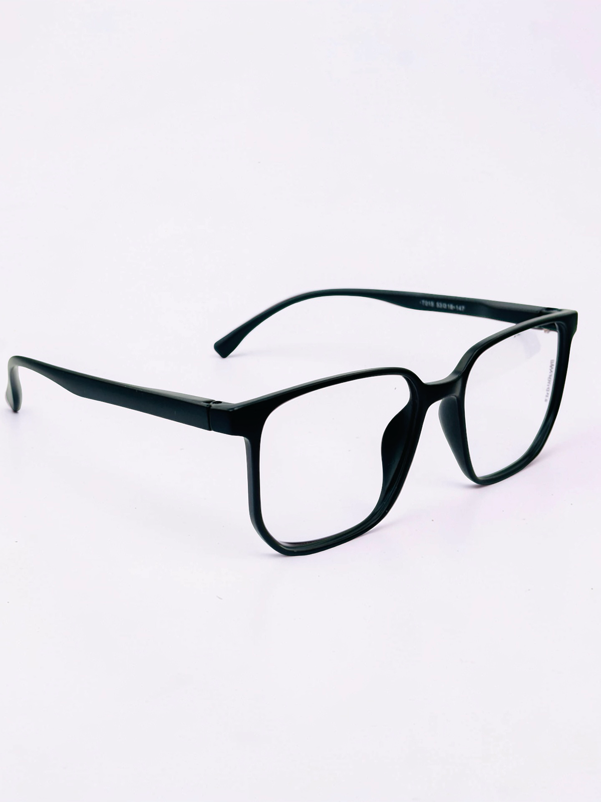 Matte Black Square Optical Frame – Flexible Unisex