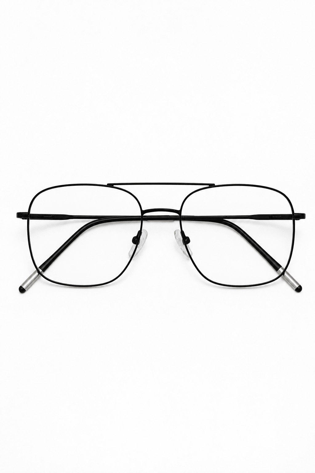 Black Aviator Navigator Metal Frame - Glow Opticals