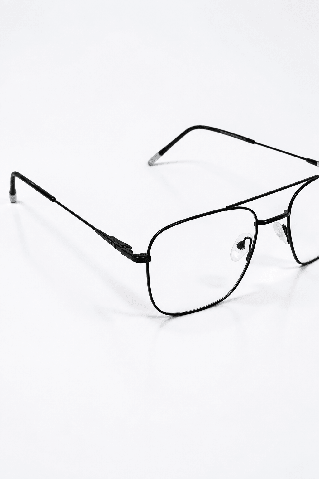 Black Aviator Navigator Metal Frame - Glow Opticals