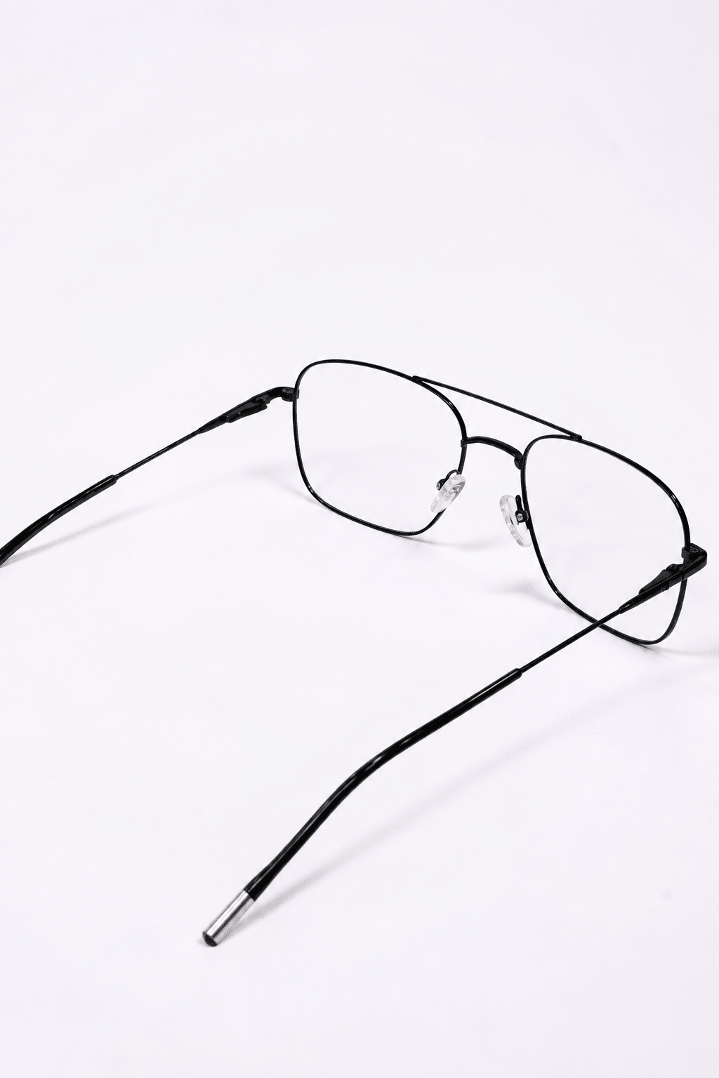 Black Aviator Navigator Metal Frame - Glow Opticals