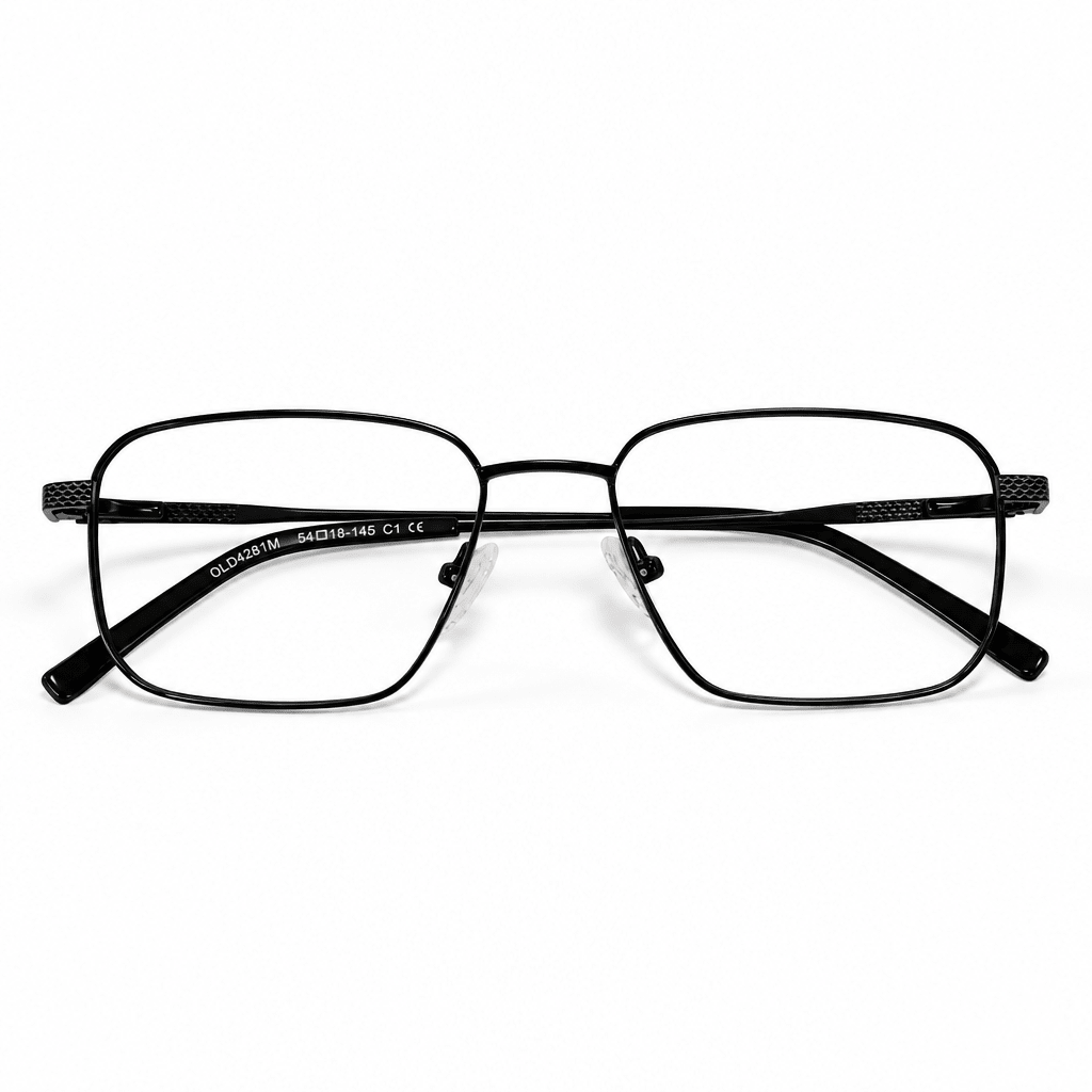 Black Metal Optical Frame - Glow Opticals