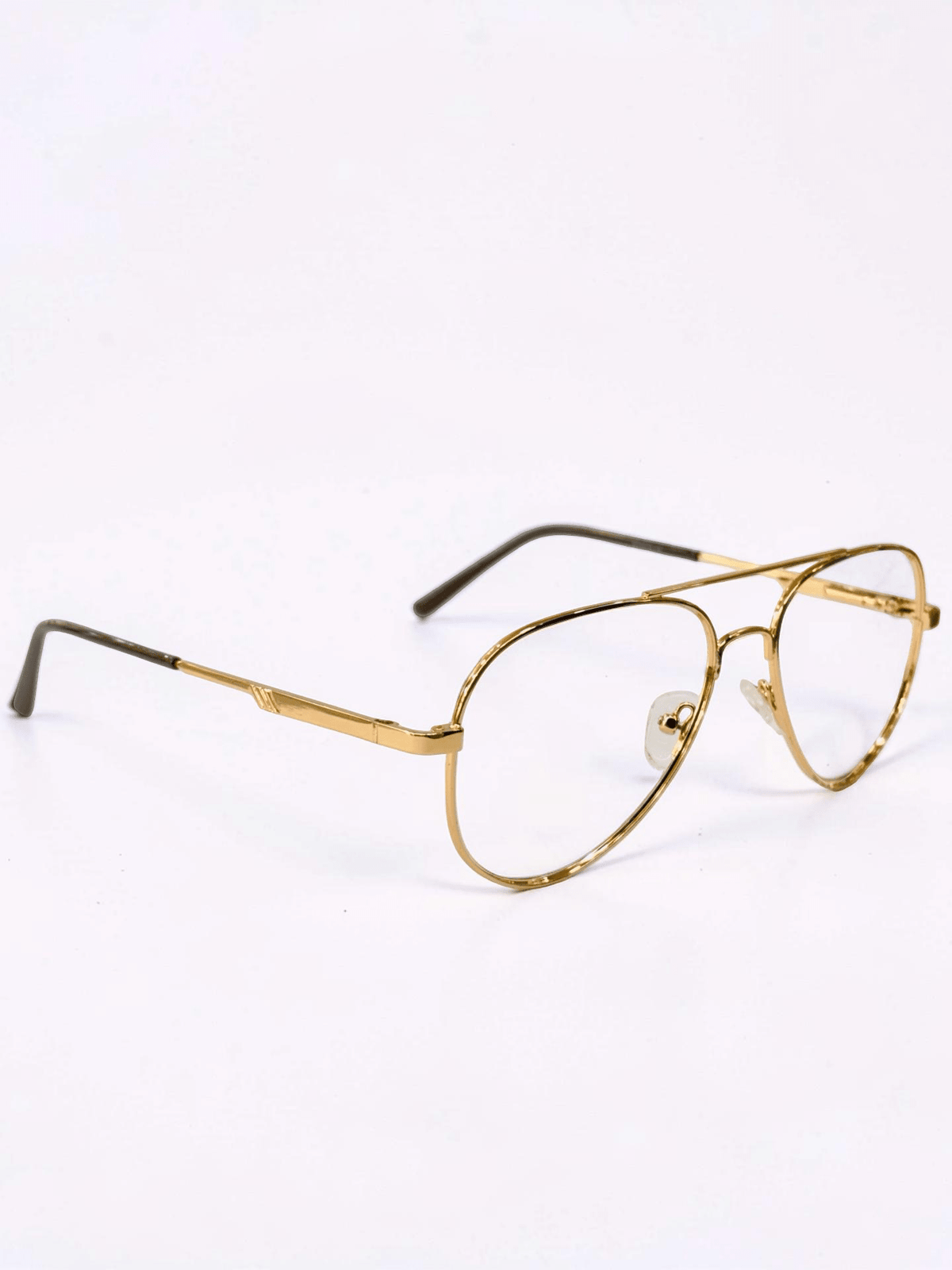 Bonus Aviator Optical Frame – Gold & Brown - Glow Opticals