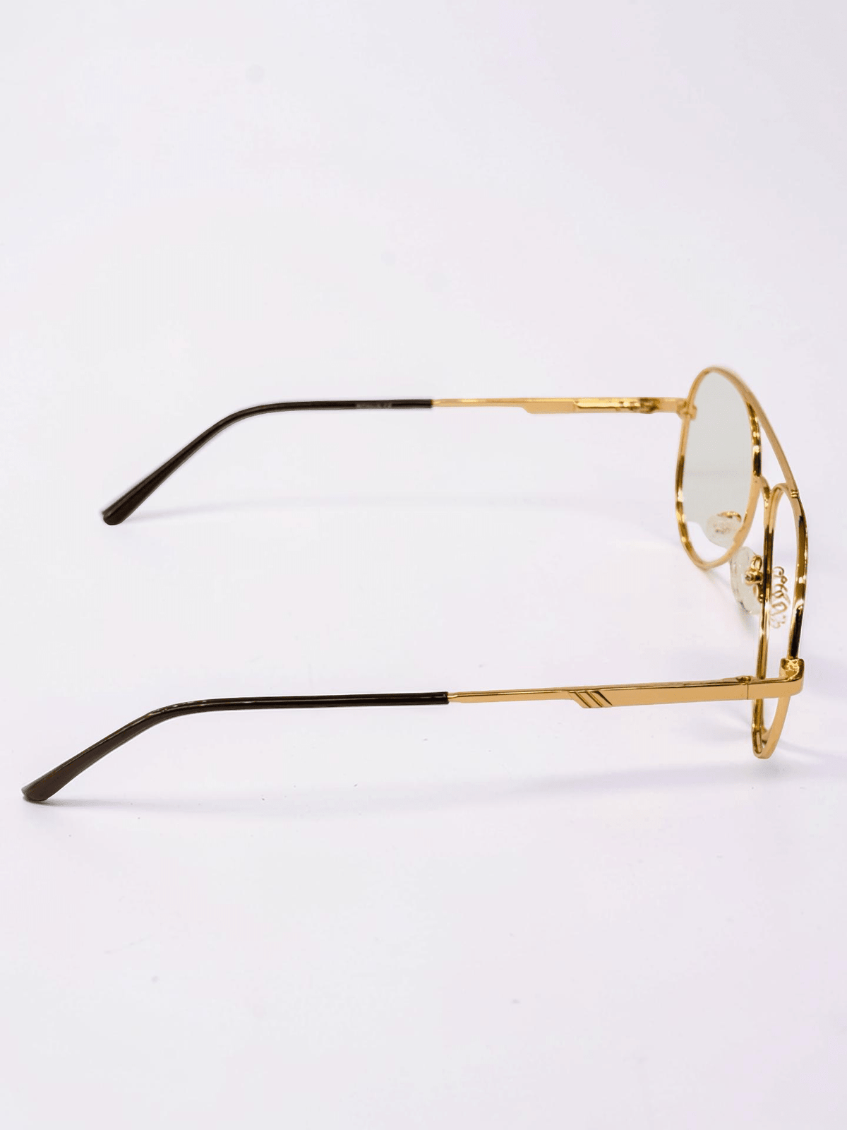 Bonus Aviator Optical Frame – Gold & Brown - Glow Opticals