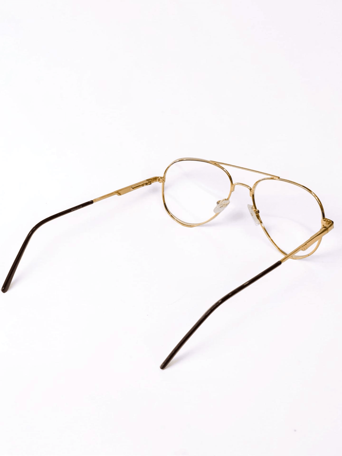 Bonus Aviator Optical Frame – Gold & Brown - Glow Opticals