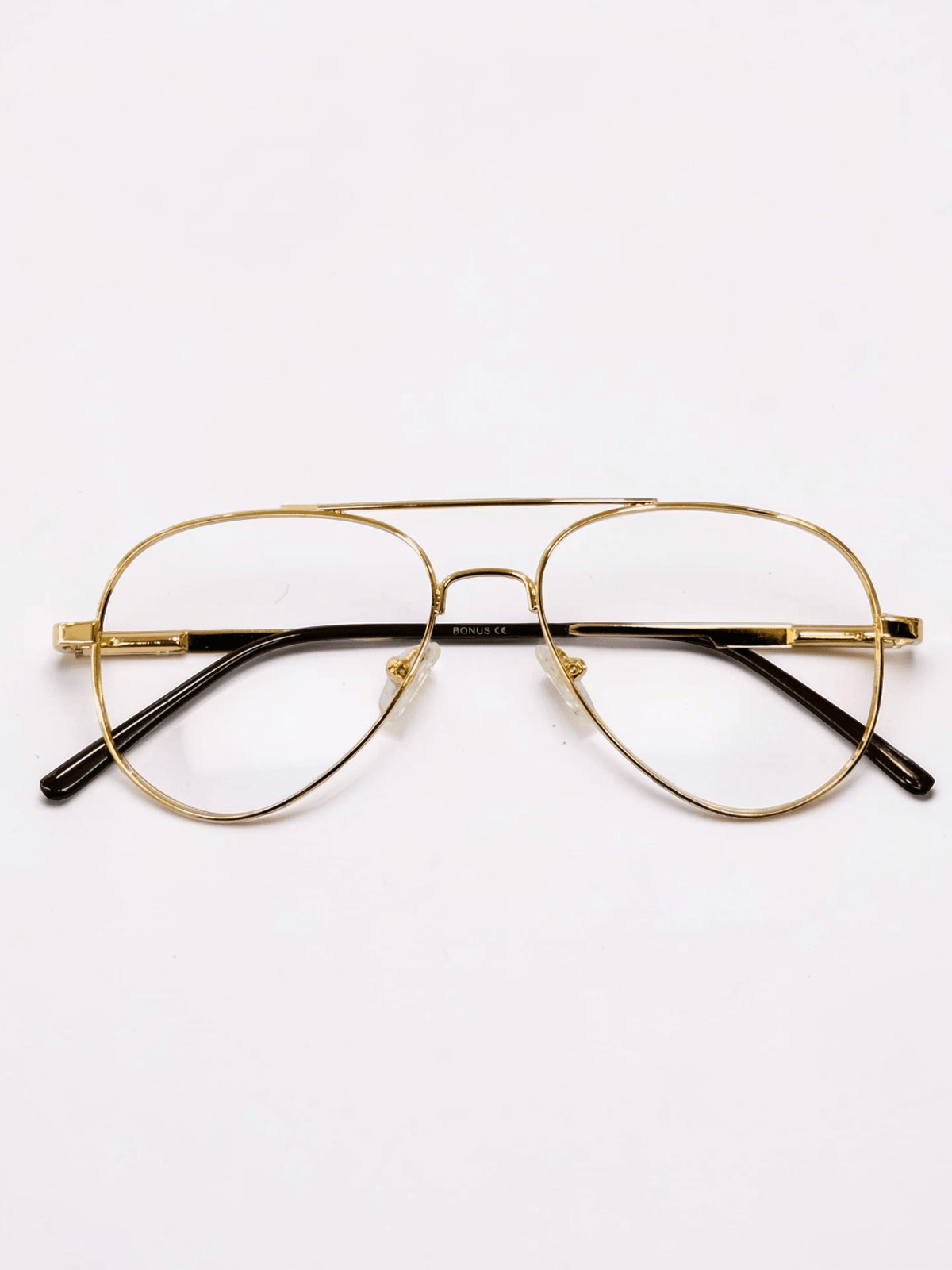 Bonus Aviator Optical Frame – Gold & Brown - Glow Opticals
