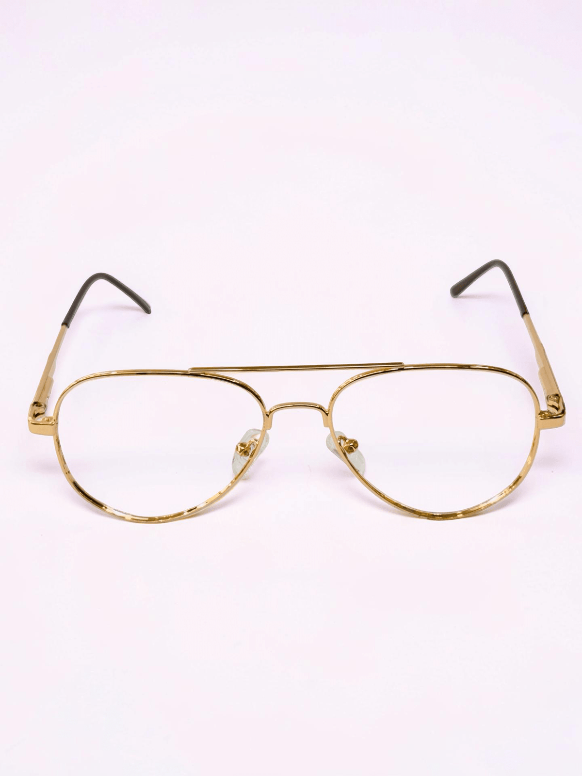 Bonus Aviator Optical Frame – Gold & Brown - Glow Opticals