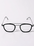 Dual Bar Square Optical Frame – Black - Glow Opticals