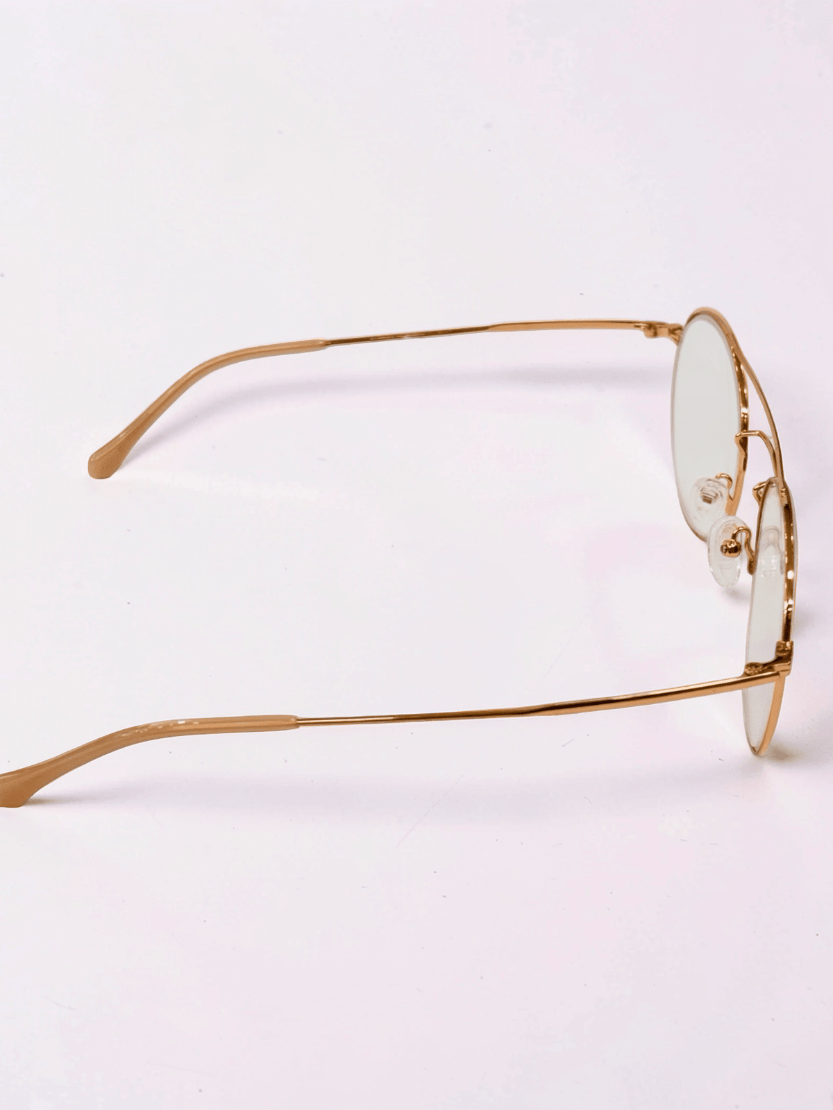Gold Round Double Bridge Optical Frame - Glow Opticals