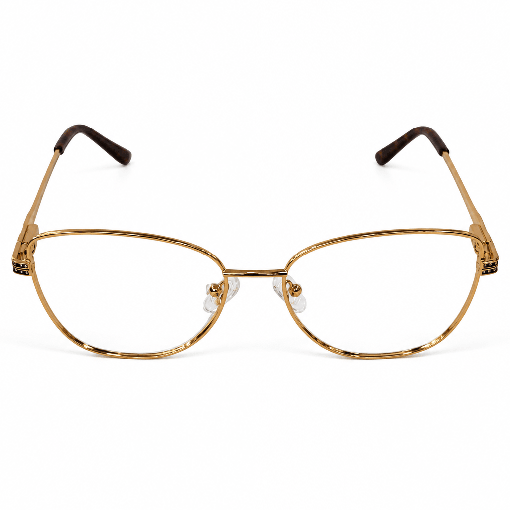 Gold & Tortoise Cat-Eye Ladies Eyewear Frame - Glow Opticals