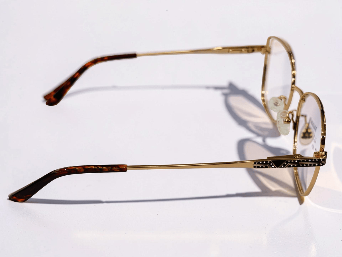 Gold & Tortoise Cat-Eye Ladies Eyewear Frame - Glow Opticals