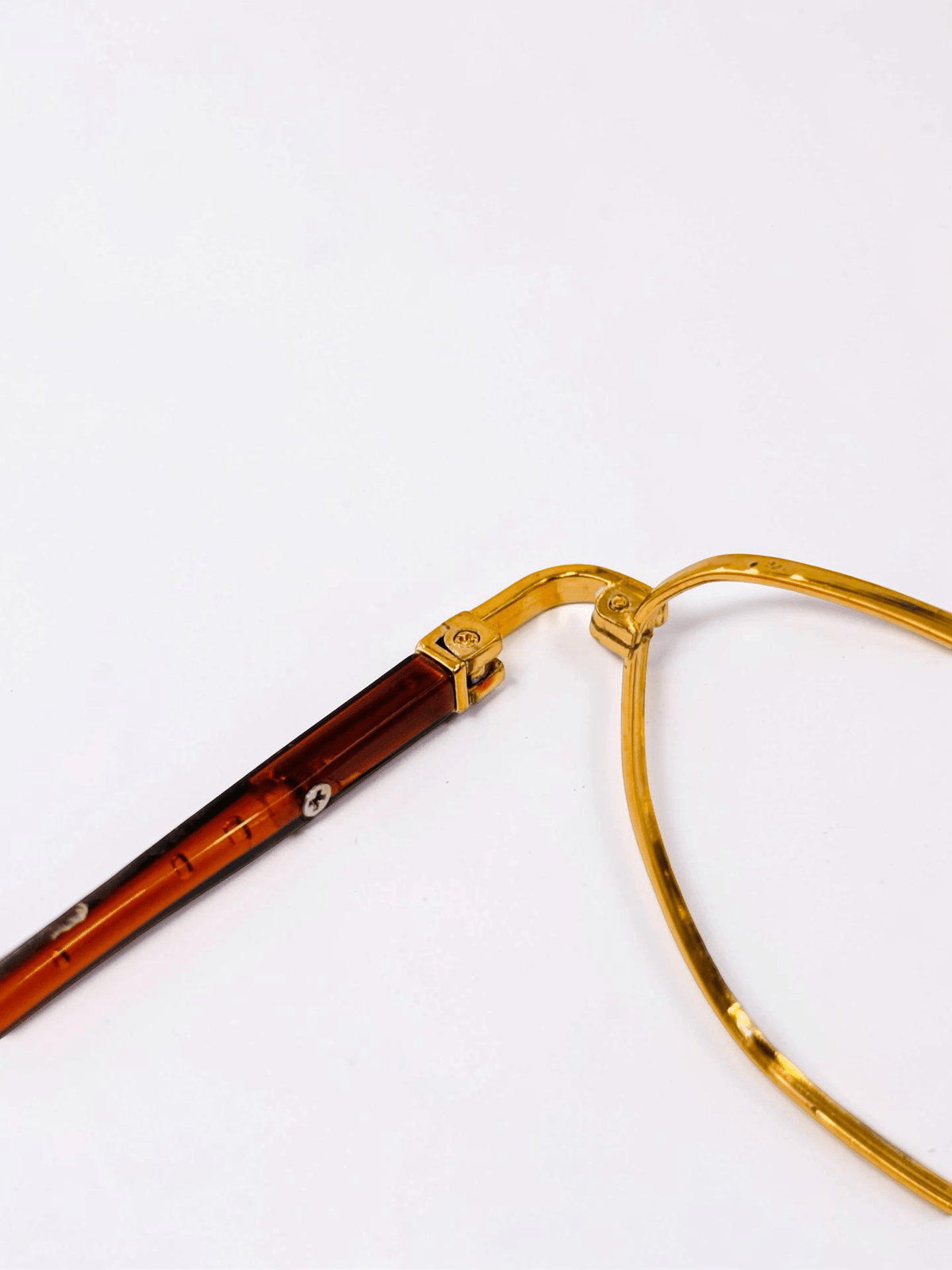 Gold Tortoise Geometric Optical Frame - Glow Opticals