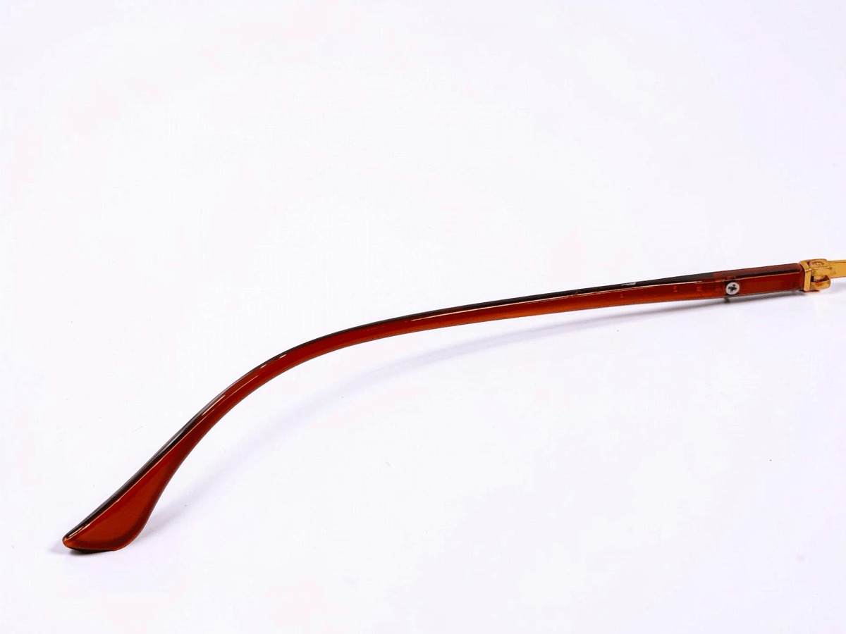 Gold Tortoise Geometric Optical Frame - Glow Opticals