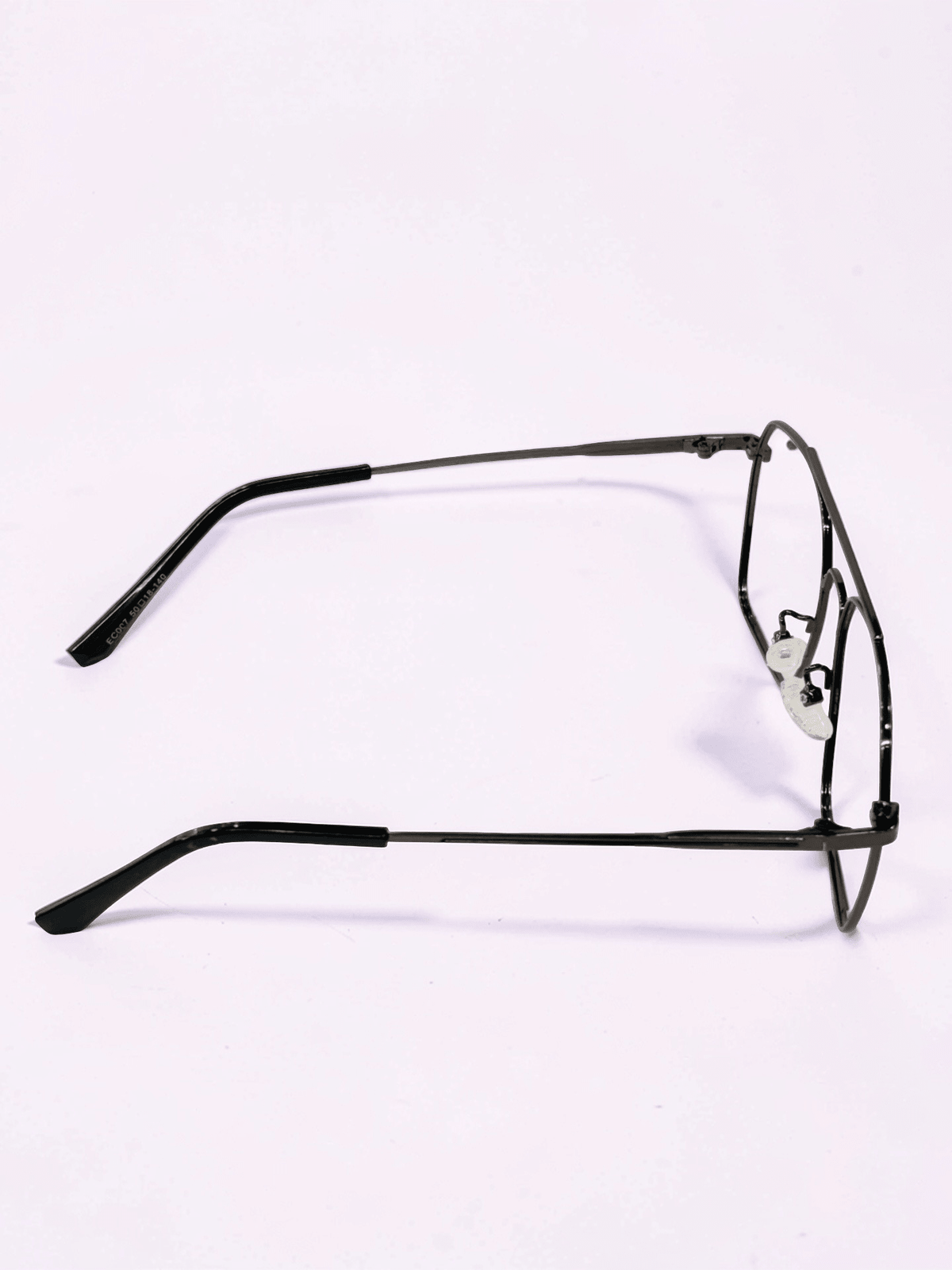 Gunmetal Double-Bridge Unisex Stainless Steel Eyeglass Frame - Glow Opticals
