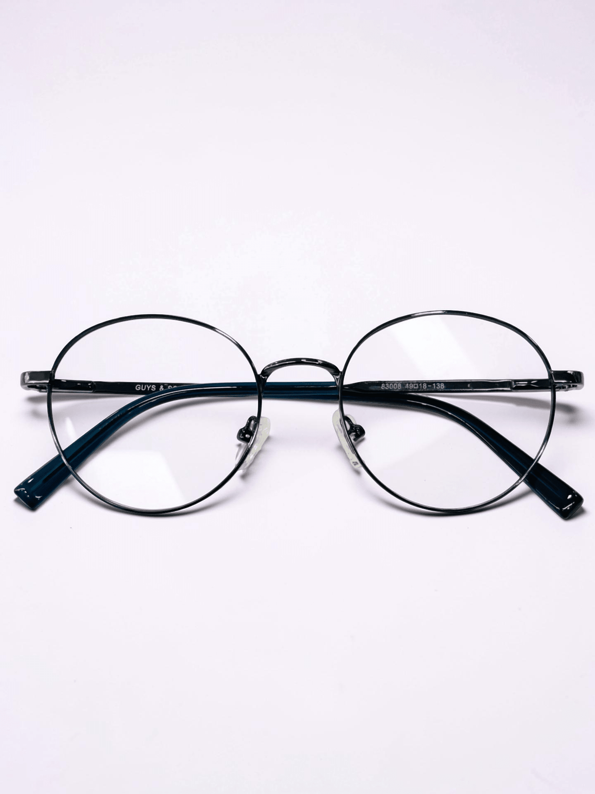 Guys & Gals 63004 Gunmetal Teal Round Optical Frame - Glow Opticals