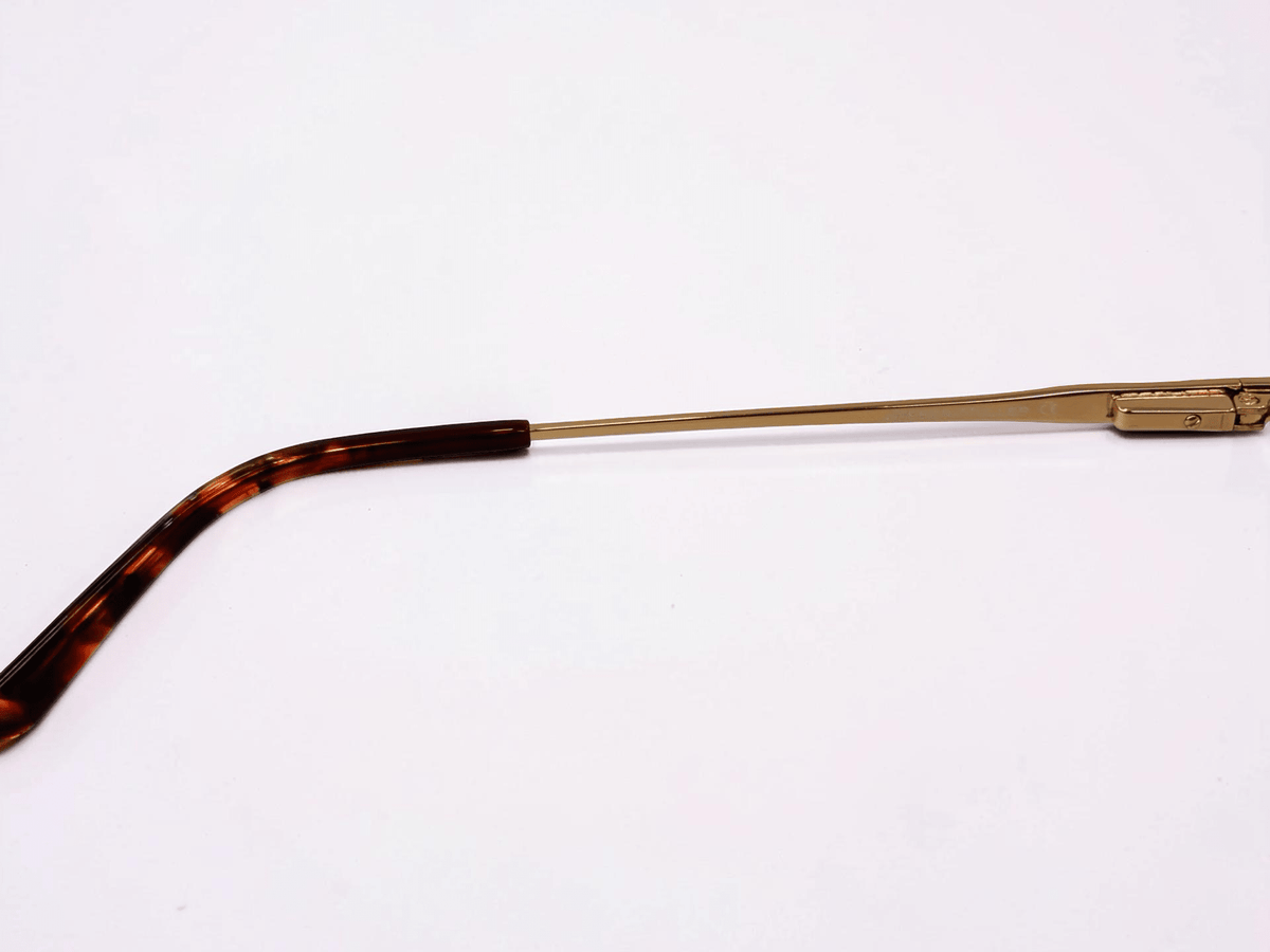 Ladies Gold Metal Optical Frame with Spring Hinge - Glow Opticals
