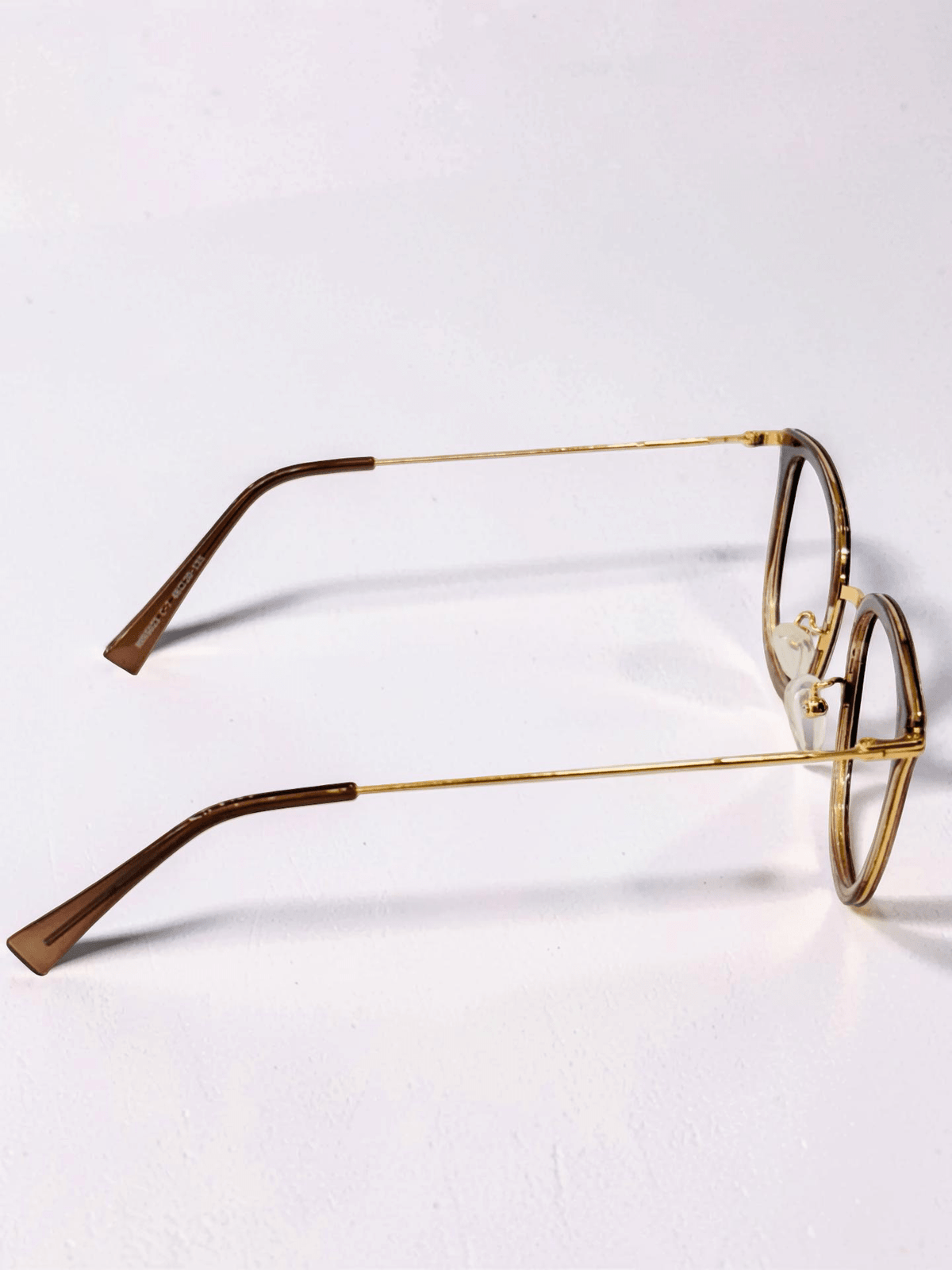 MR95023 Brown Gold Wayfarer Optical Frame - Glow Opticals