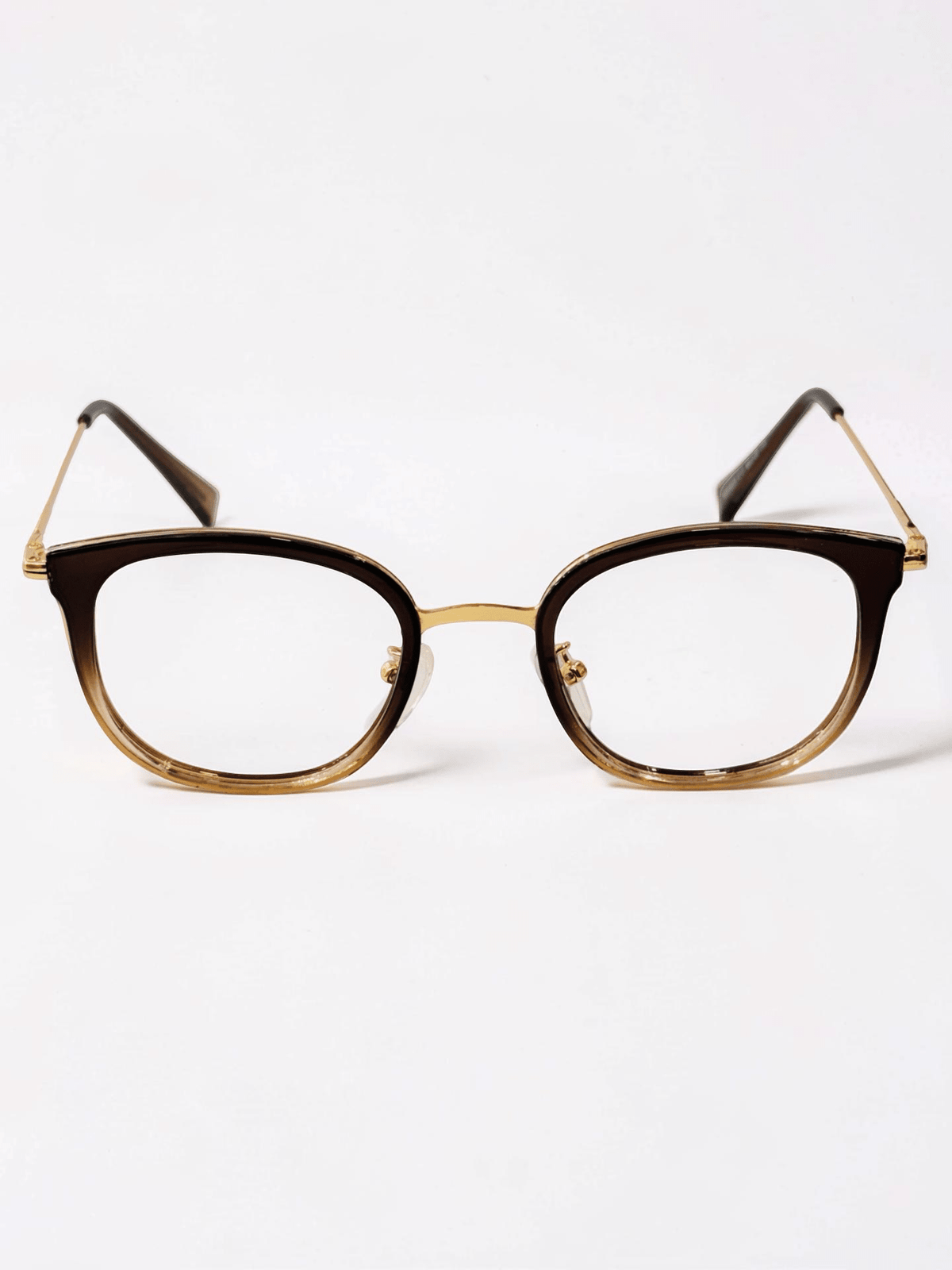 MR95023 Brown Gold Wayfarer Optical Frame - Glow Opticals