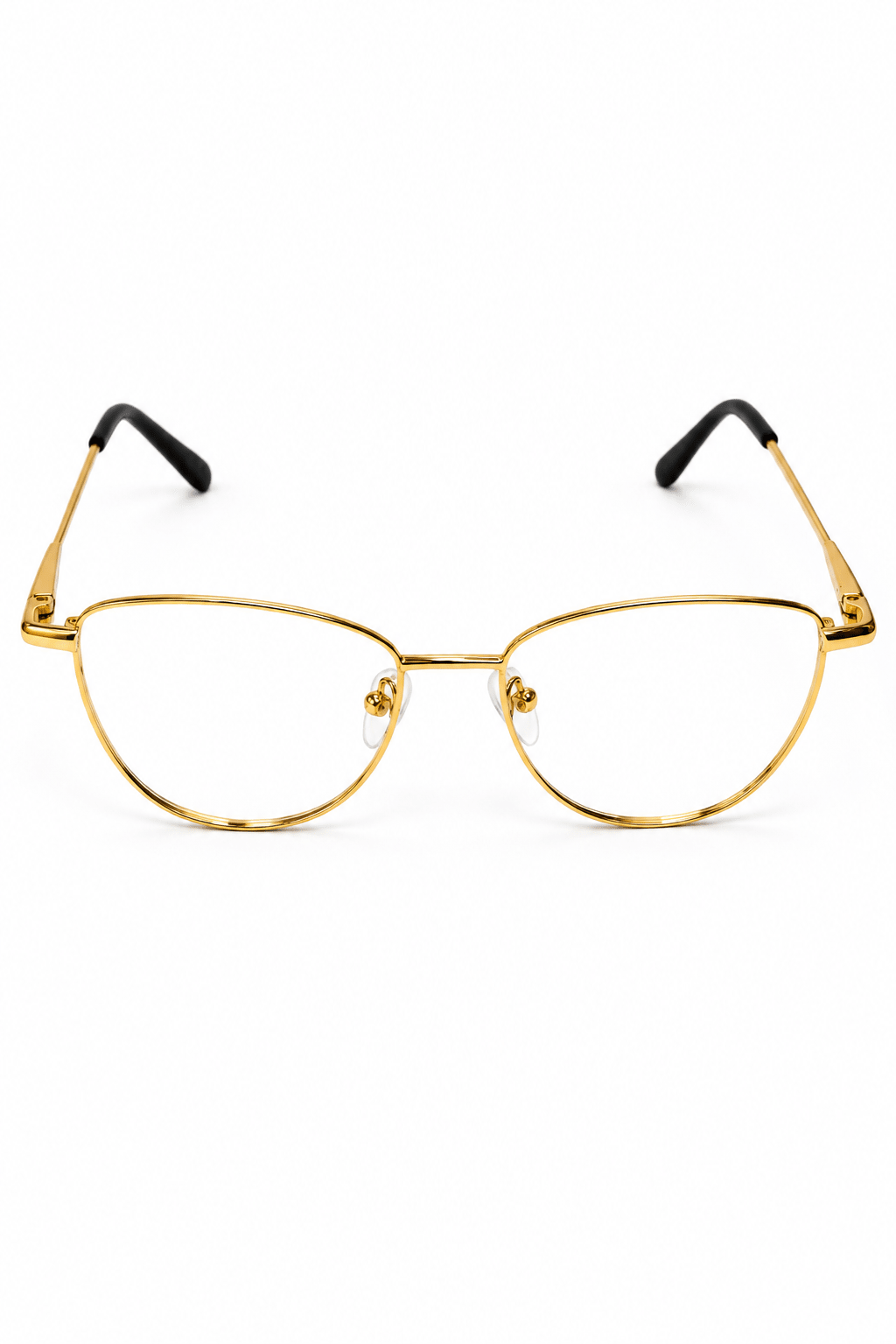 NVG OPH SC DTCJ0861 Gold Cat-Eye Optical Frame - Glow Opticals