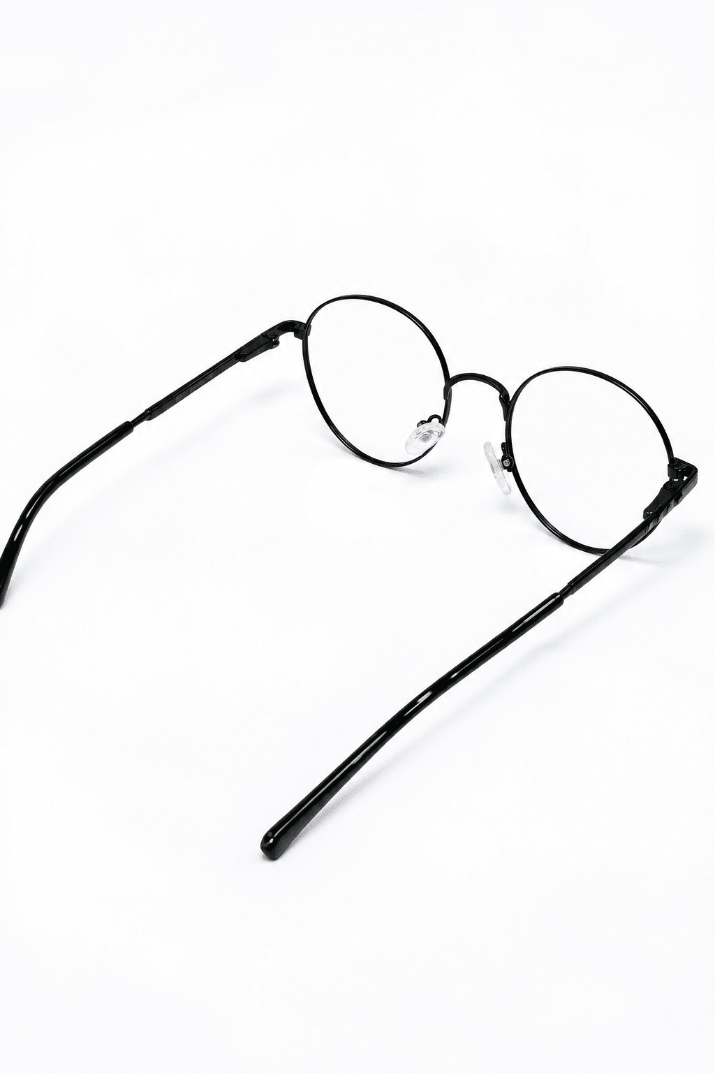 Round Black Metal Unisex Optical Frame - Glow Opticals