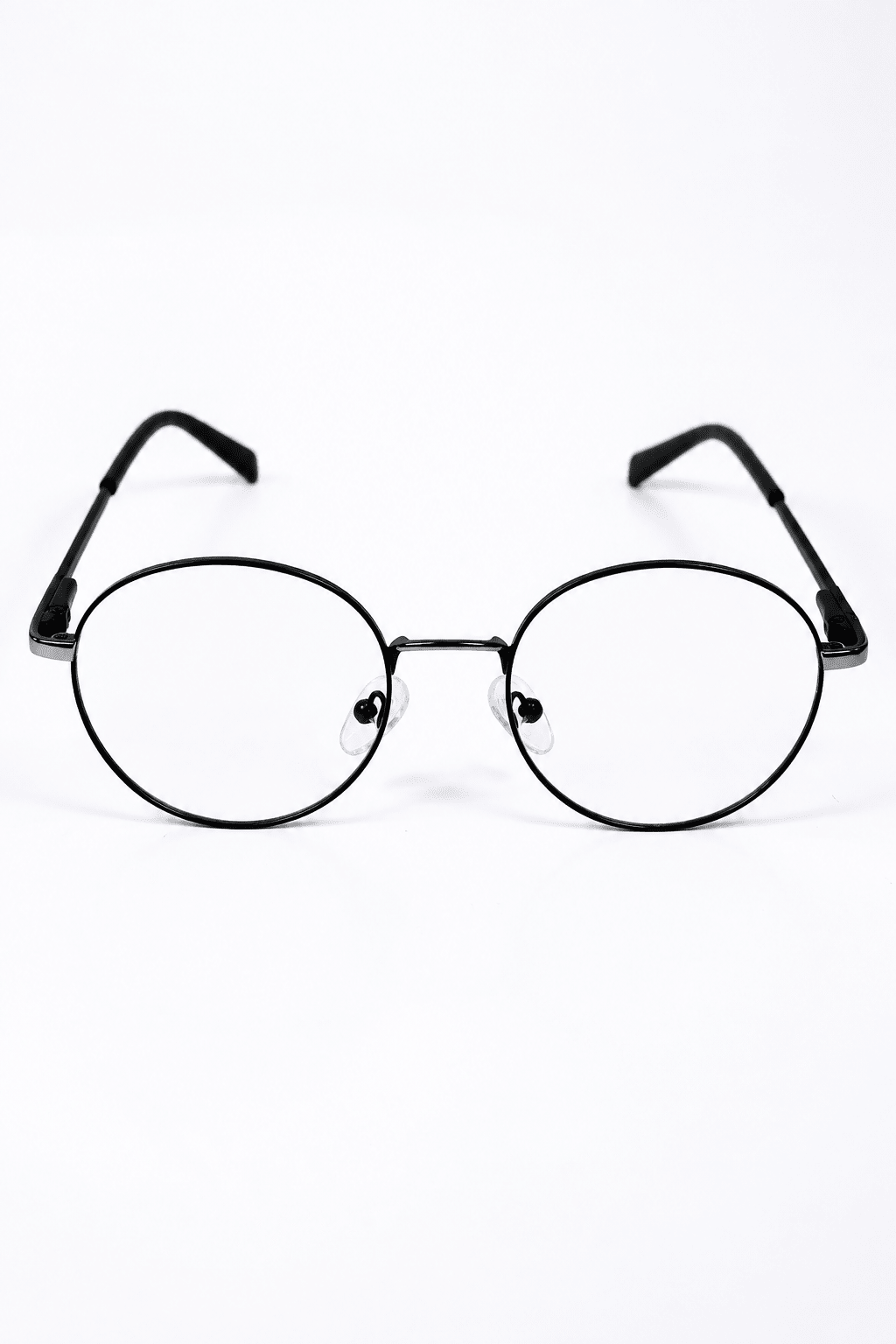 Round Black Metal Unisex Optical Frame - Glow Opticals
