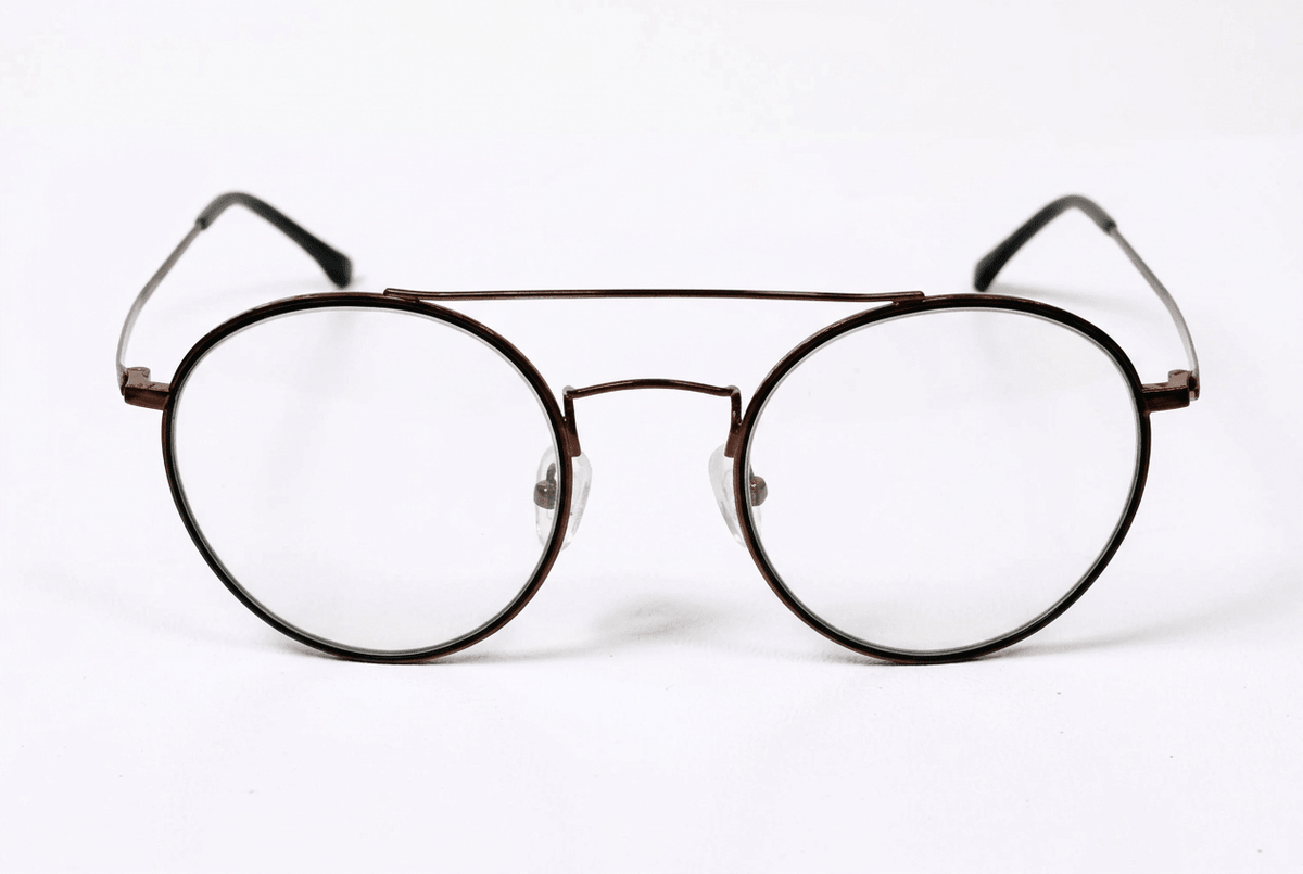 Round Double Bridge Optical Frame - Glow Opticals
