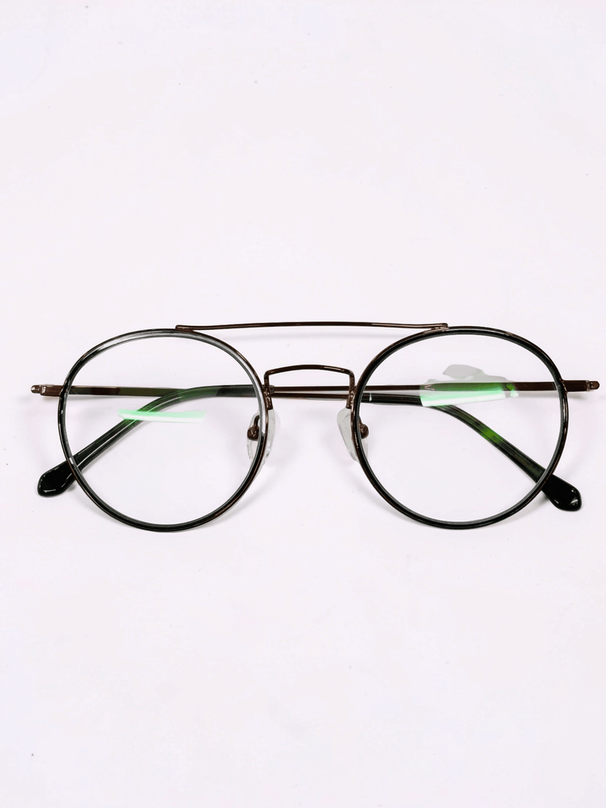 Round Double Bridge Optical Frame - Glow Opticals