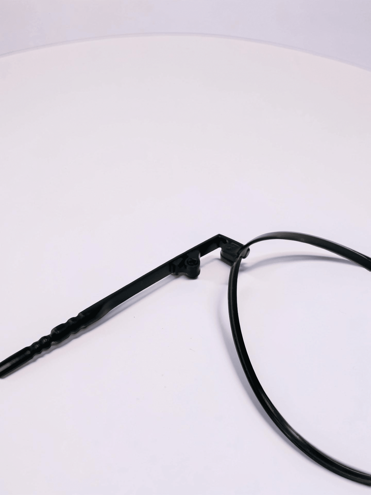 Round Metal Optical Frame – Matte Black - Glow Opticals