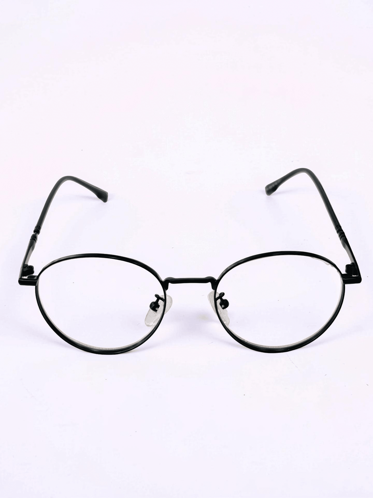 Round Metal Optical Frame – Matte Black - Glow Opticals