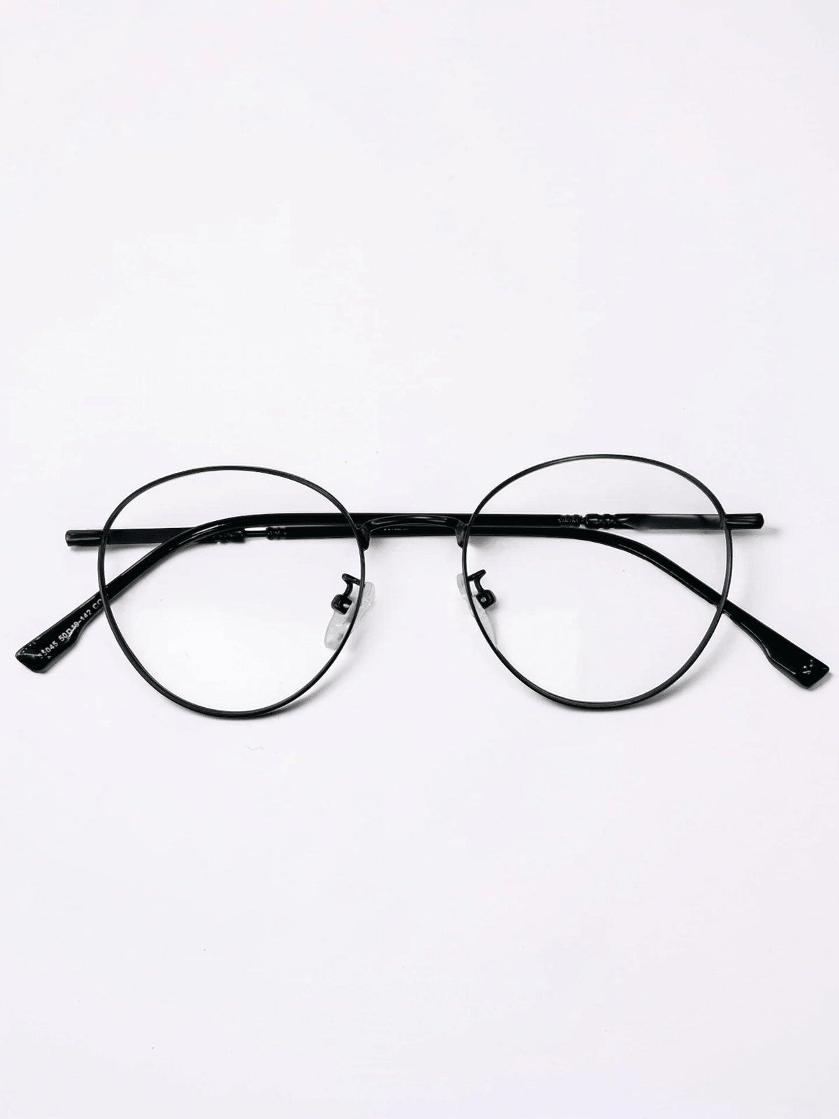 Round Metal Optical Frame – Matte Black - Glow Opticals