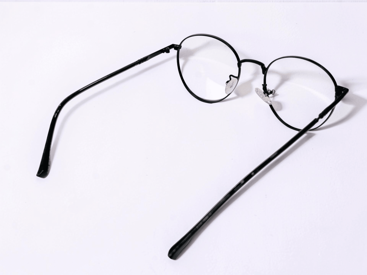 Round Metal Optical Frame – Matte Black - Glow Opticals