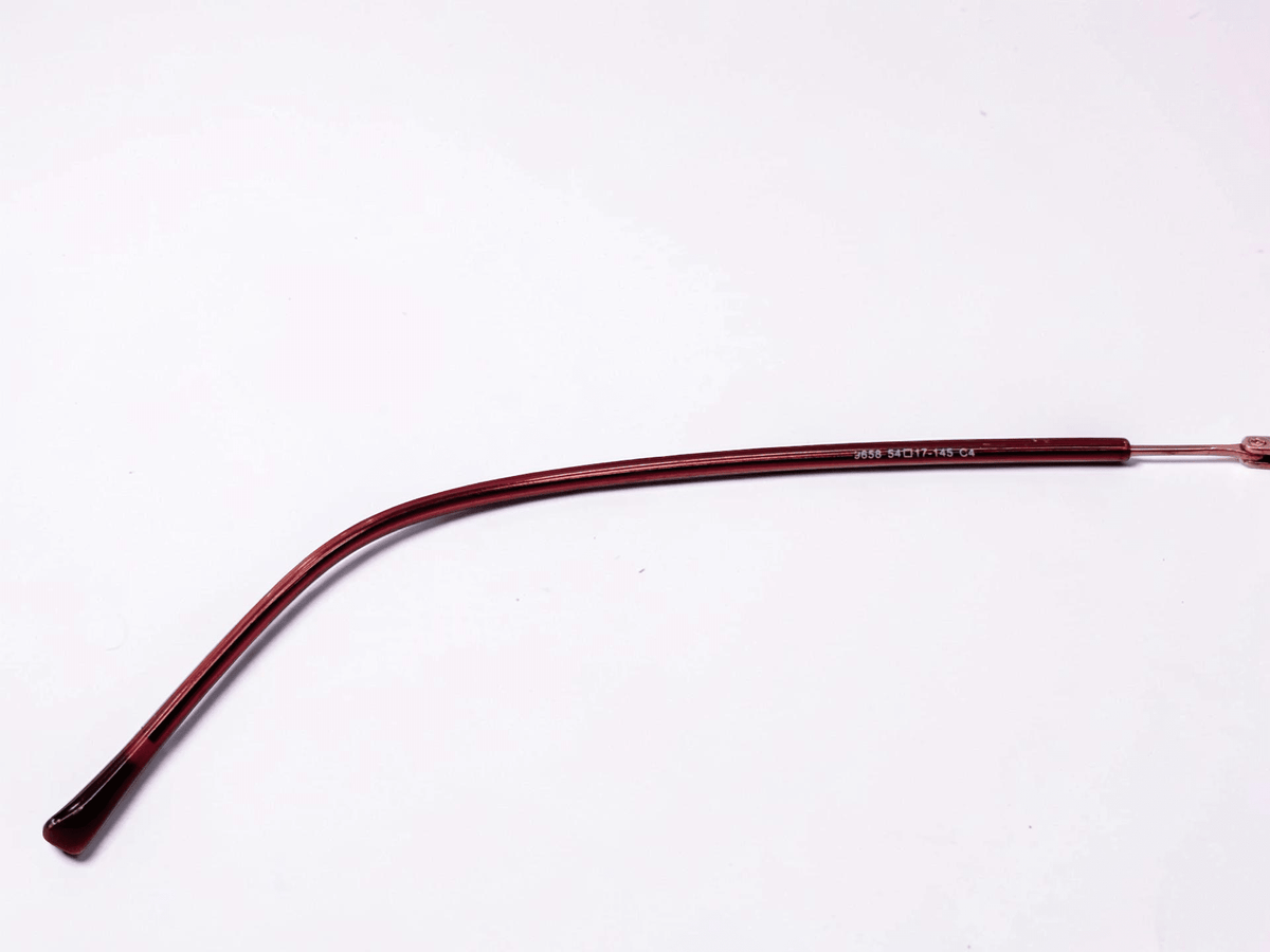 Round Metal Optical Frame – Rose Pink & Burgundy - Glow Opticals