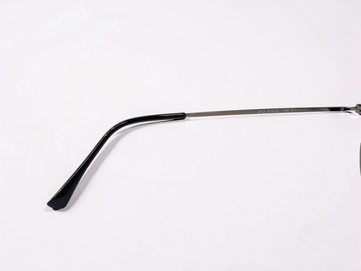 Round Optical Frame – Black & Gunmetal - Glow Opticals