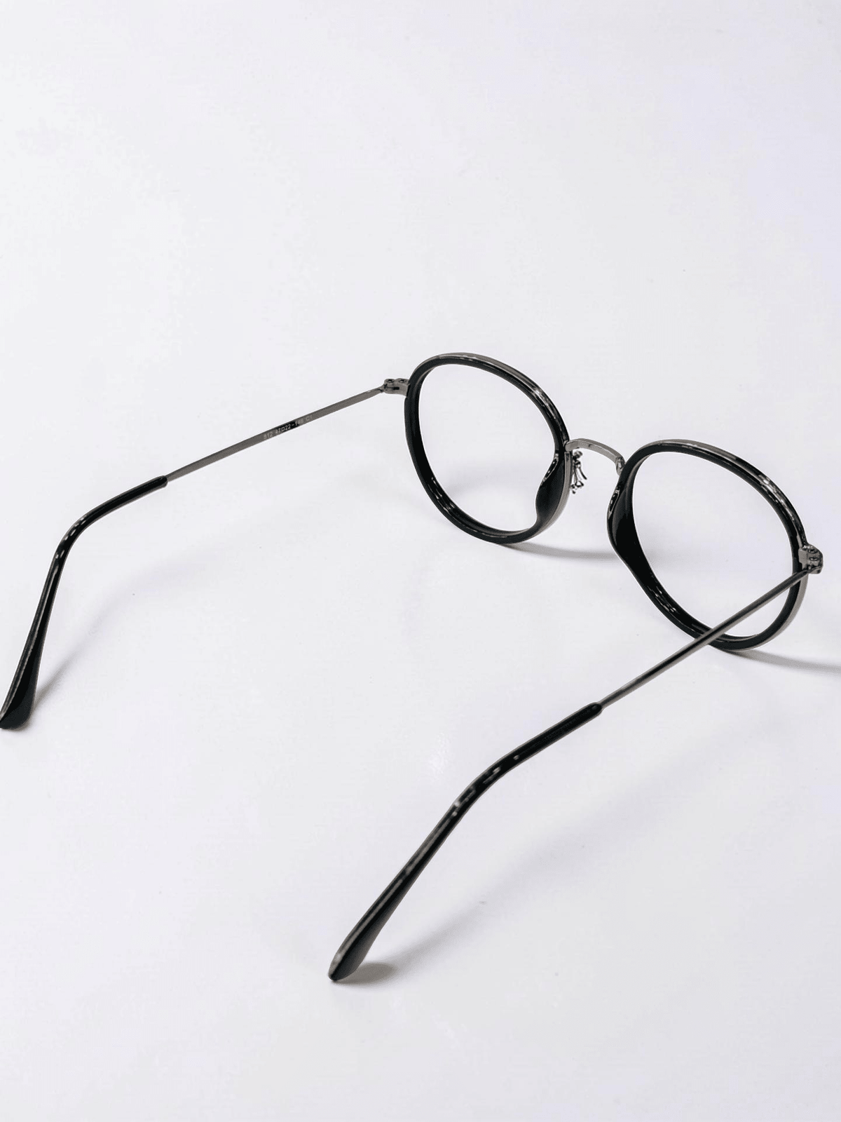 Round Optical Frame – Black & Gunmetal - Glow Opticals