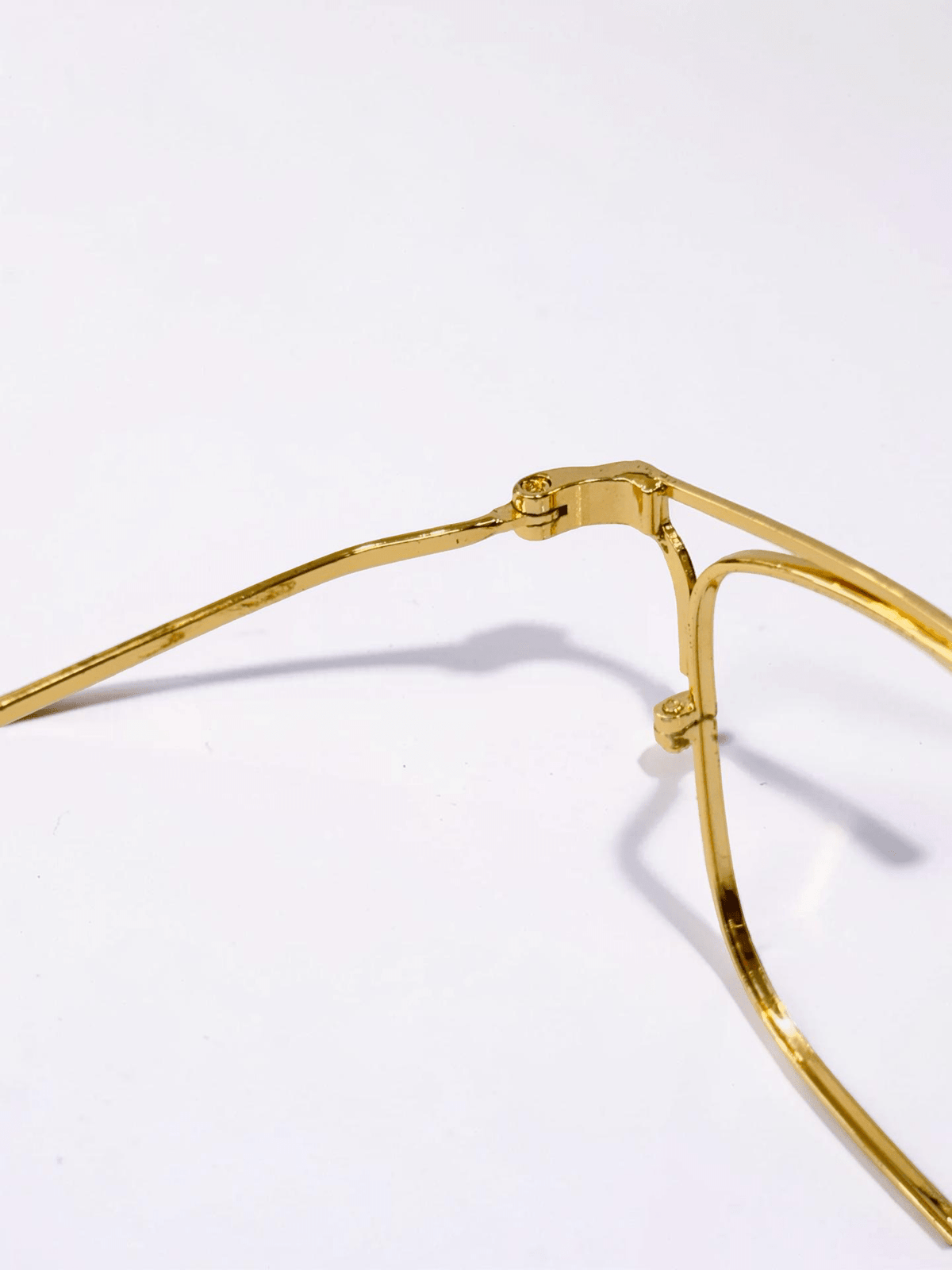 Square Metal Optical Frame – Black & Gold - Glow Opticals