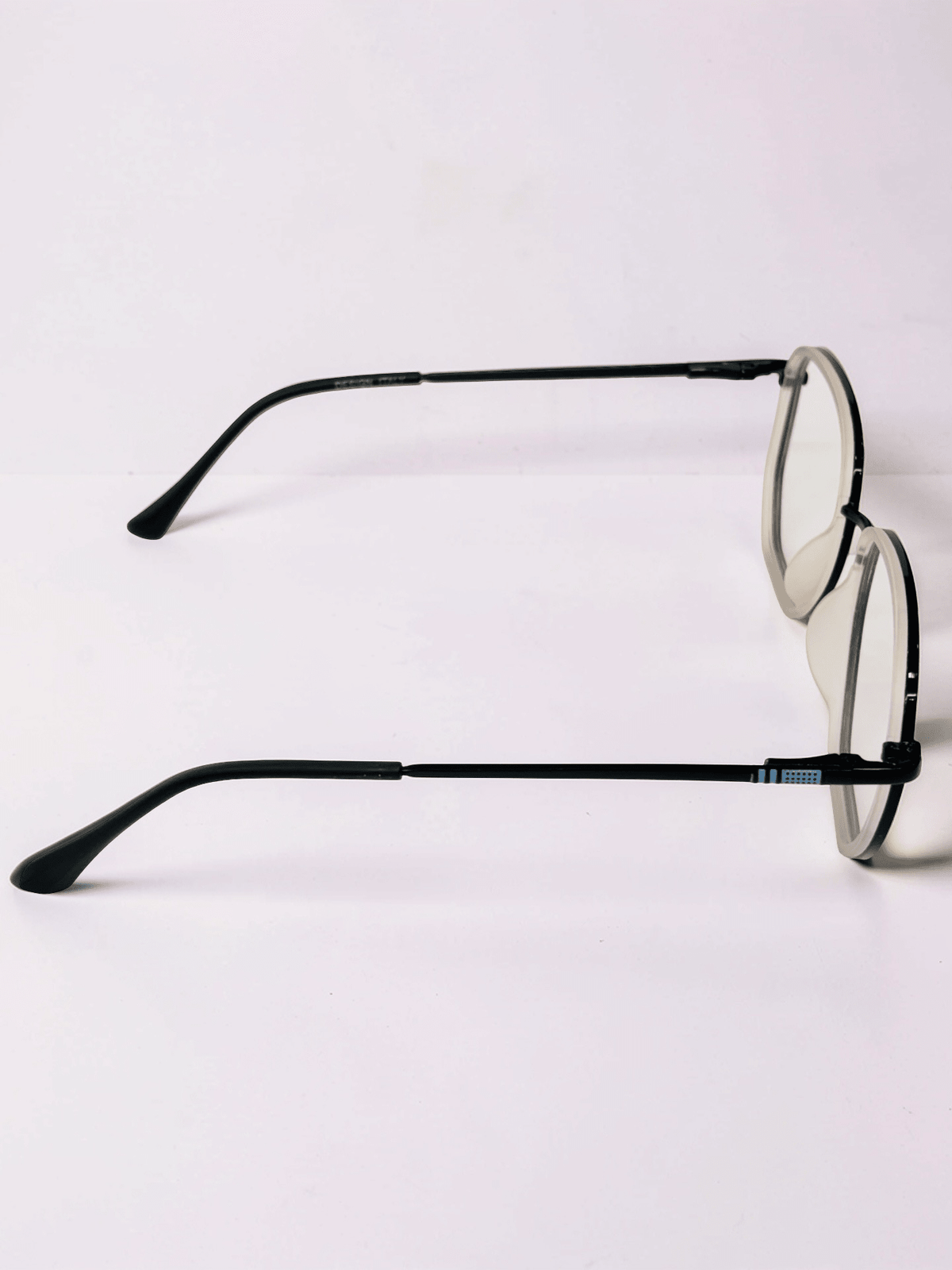 Square Metal Optical Frame – Matte Black - Glow Opticals