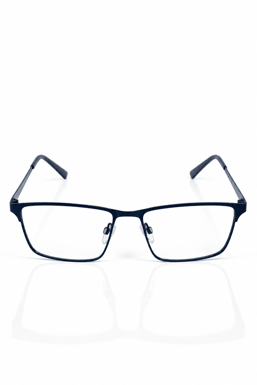 SS-382 Blue Metal Optical Frame - Glow Opticals